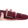 Pánsky kožený opasok do obleku Špongr 35005 vínový