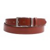 Pánský kožený společenský opasek Špongr 35009 kaštanově hnědý