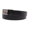 Pánsky kožený opasok do obleku Špongr 35012 čierny