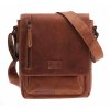 Pánská kožená taška přes rameno Mustang San Marino koňakově hnědá