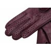 Dámské kožené řidičské rukavice Špongr ZONDA tmavě bordové