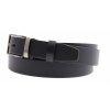 Pánský společenský kožený opasek Špongr 3016 černý