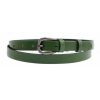 Dámsky úzky kožený opasok Špongr 20017 zelený