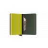 Secrid Slimwallet Matte GreenLime Semi Open