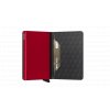 Secrid Slimwallet Optical Black Red Semi Open