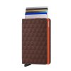 Secrid Slimwallet Optical Brown Orange Front Cards