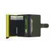 Secrid Miniwallet Matte GreenLime Open
