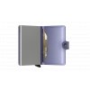 Secrid Miniwallet Metallic Lila Semi Open
