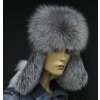 Kožešinová ušanka z polární lišky RU1 z lišky Frost