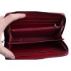 Velká dámská kožená peněženka Carmelo 2111 V bordová