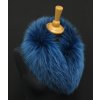 Kožešina lem / límec na kapuci z finského mývalovce 1063 BLUE