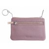 Větší kožená klíčenka Segali 7291A pudrová růžová