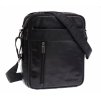 Pánská kožená taška přes rameno Sendi Design B-713 černá