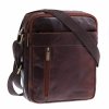 Pánská kožená taška přes rameno Sendi Design B-713 hnědá
