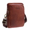 Pánská kožená taška přes rameno Sendi Design B-722 koňaková