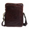 Pánská kožená taška přes rameno Sendi Design B-722 hnědá