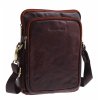 Pánska kožená taška cez rameno Sendi Design B-722 hnedá