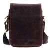 Pánská kožená taška přes rameno Sendi Design B-708 hnědá