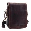 Pánská kožená taška přes rameno Sendi Design B-708 hnědá