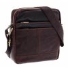 Pánská kožená crossbody taška Sendi Design B-710 tmavě hnědá