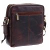 Pánská kožená crossbody taška Sendi Design B-710 tmavě hnědá