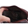 Pánská kožená crossbody taška Sendi Design B-710 tmavě hnědá