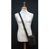 Pánská kožená crossbody taška Sendi Design B-710 tmavě hnědá