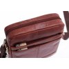 Pánská kožená crossbody taška Sendi Design B-710 koňakově hnědá