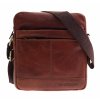 Pánská kožená crossbody taška Sendi Design B-710 koňakově hnědá