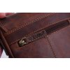 Malá kožená taška crossbody Lagen 7074 hnedá
