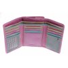 Kožená peněženka Lagen LG-11/RK Framing Fuchsia Multi růžová