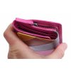 Kožená peněženka Lagen 864-77/D Fuchsia Multi růžová
