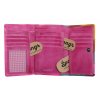 Kožená peněženka Lagen 864-77/D Fuchsia Multi růžová