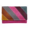 Kožená peněženka Lagen 864-77/D Fuchsia Multi růžová