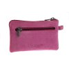 Kožená kľúčenka Lagen 717-MZ/D Fuchsia Multi viacfarebná ružová