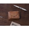 Mini kožená peněženka Lagen W-2030/D Caramel koňakově hnědá