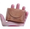 Mini kožená peněženka Lagen W-2030/D Caramel koňakově hnědá