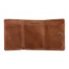 Mini kožená peněženka Lagen W-2030/D Caramel koňakově hnědá