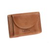 Mini kožená peňaženka Lagen W-2030/D Caramel koňakovo hnedá