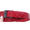 Kožený opasek Black Hand 004-50 červený