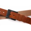 Kožený opasek Black Hand 066-70 koňakový