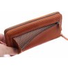 Dámská kožená peněženka/penál Lagen 9000/D Caramel Multi koňaková