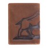 Pánská kožená peněženka Lagen 19177 DIVOČÁK koňaková
