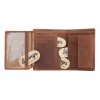 Pánská kožená peněženka Lagen 19177 DIVOČÁK koňaková