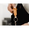 Kožené pútko na kľúče Orbitkey Loop Keychain Orange oranžové