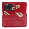 Velká kožená peněženka s organizérem Cosset 4401 Komodo Red červená