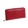 Veľká kožená peňaženka s organizérom Cosset 4401 Komodo Red červená