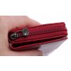 Velká kožená peněženka s organizérem Cosset 4401 Komodo Red červená