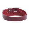Pánský kožený opasek Black Hand 013-58 vínově červený