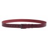 Pánský kožený opasek Black Hand 013-58 vínově červený